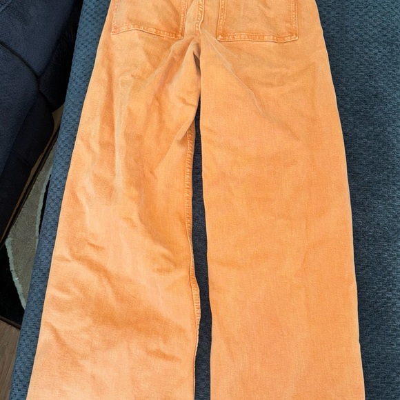 Zara Orange Frayed Jeans size 2 - Picture 2 of 3